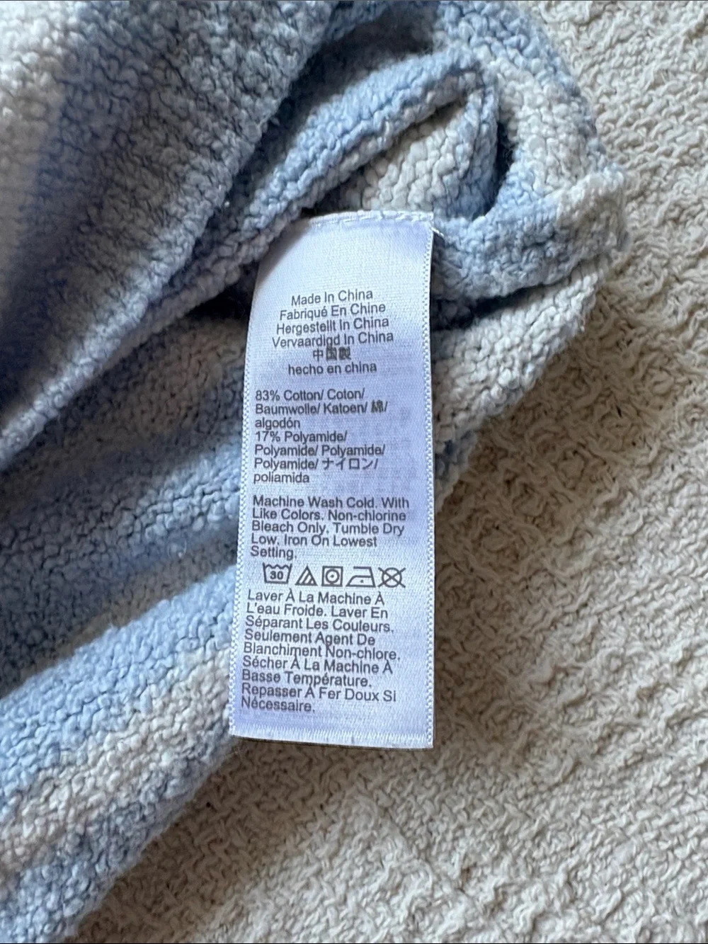 J. Crew Women’s Pale Blue and Cream Striped Turtleneck Sweater